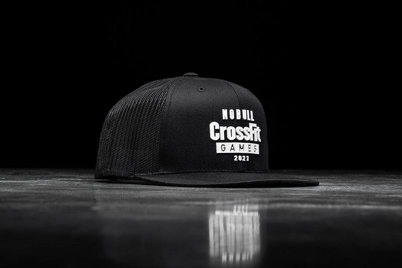 Black Nobull Crossfit Games<Sup>®</Sup> 2021 Flat-Brim Trucker Men's Hats | CA H1620A